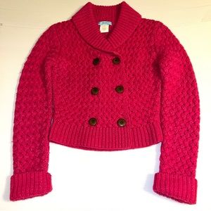 Marciano Women’s Hot Pink Lambs Wool Long Sleeve Sweater. Sz: XS